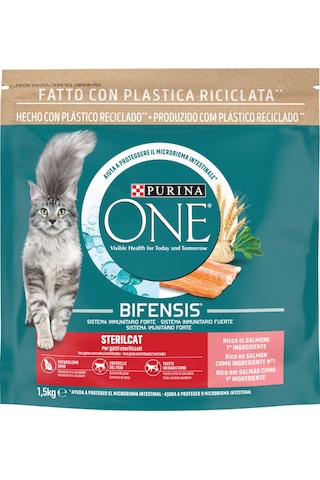 Purina One Somonlu Kısırlaştırılmış Kedi Maması 1500 G + Purina One Sterilcat Somon Kısırlaştırılmış Kedi Maması 2 x 85 G