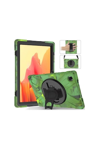 Samsung Galaxy Uyumlu X200 Tab A8 10.5 Kılıf Amazing Tablet Kapak - Kamuflaj