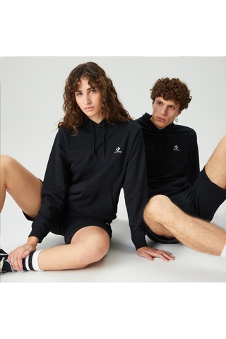 Converse Go-to Embroidered Star Chevron Unisex Siyah Hoodie