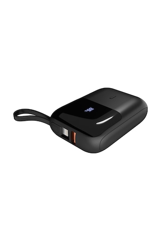 S-link P109m 10000mah Pd20w+qc18w+hsc22.5w Siyah Lcd Taşınabilir Pil Şarj Cihazı Powerbank Siyah