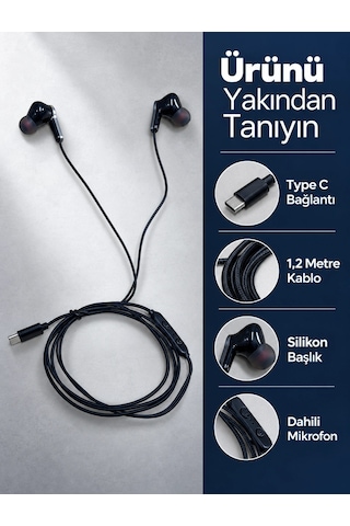Nm Store Müzik Ve Sesli Görüşmeler İçin Type C Mikrofonlu Kulaklık