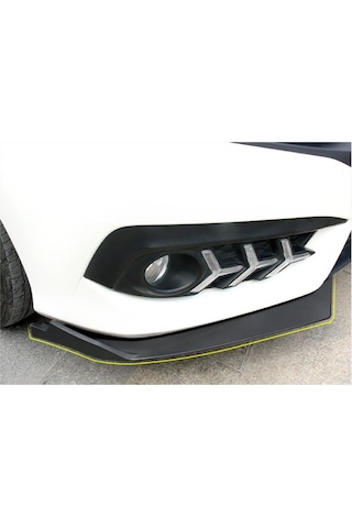 Honda Civic Fc5 Ön Tampon Flap Lip Siyah Piano Black Çıkıntılı