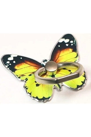 Muduan Stil 7 Lüks Evrensel Güzel Kelebek Cep Telefonu Kolu Tutucu Uygun Cep Telefonu Zil Tutucu Cep Telefonu Tutucu Soket Renkli Direksiyon Uepqut