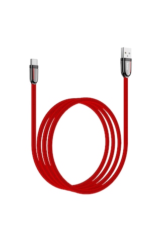 Hoco. U74 Usb To Type-c Şarj Data Kablosu - Kırmızı