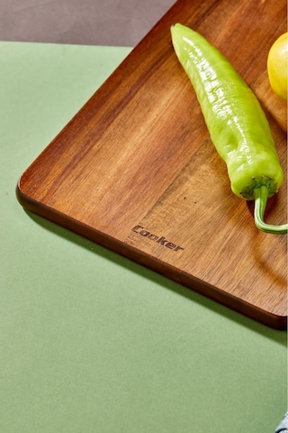 Cooker Lüx 40x22 Cm Akasya Ağacı Kesme Tahtası Kahverengi