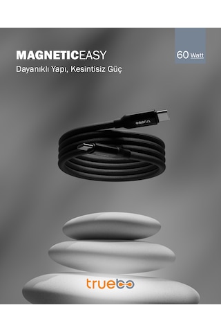 Truebo MagneticEasy Dayanıklı Şarj Ve Veri Kablosu
