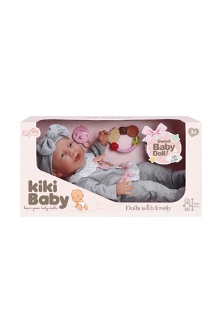 Kiki Baby Çıngıraklı Gerçekçi Oyuncak Bebek