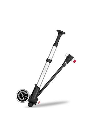 Bengguo-bisiklet Şok Pompası Basınç Göstergesi İle 300psı Yüksek Gümüş-s