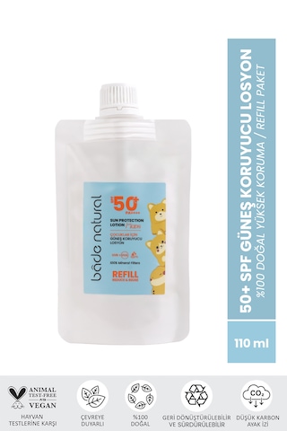 Bade Natural Çocuk Güneş Koruyucu Losyon 50+ Spf 110 Ml