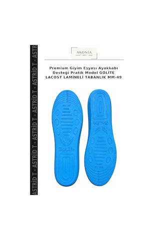 Astrid T Premium Giyim Eşyası Ayakkabı Desteği Pratik Model Golite Lacost Lamineli Tabanlık Mm-49 Çok Renkli