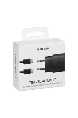 Samsung Uyumlu Ep-Ta800Xbegww Typec 25W Hızlı Şarj Cihazı Siyah