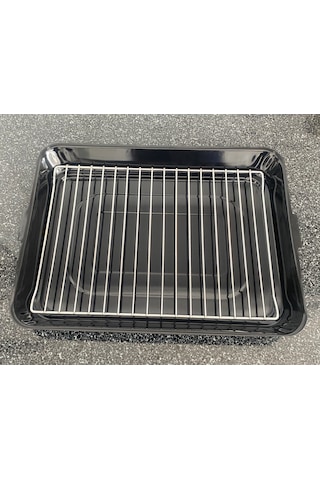 Emaye Kaplı Fırın Tepsisi Siyah