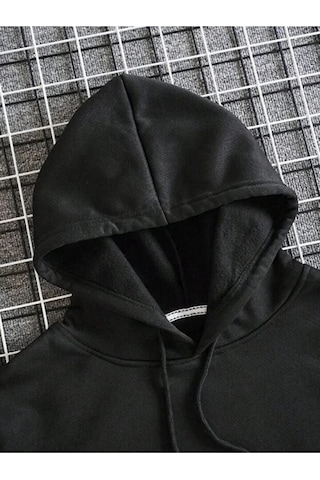 Hunors Sportswear & Company Agent Provocateur Unisex Model Pamuklu Kapüşonlu Sweatshirt SIYAH