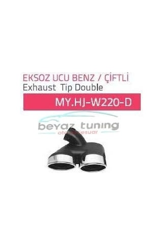 Mercedes W220 Çiftli Egzoz Ucu