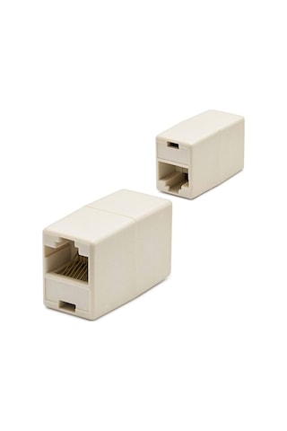 Rj45 To Rj45 Uzatma Adaptör Krem Hdx5006 Evimdeyokyok