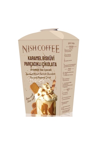 Nish Karamel Bisküvi Parçacıklı Aromalı Toz İçecek 250 Gr 250 G