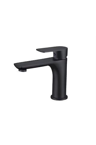 Siyah Lavabo Bataryası Pirinç Döküm Lavabo Musluğu