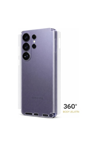 Samsung Uyumlu Galaxy S26 Ultra 360 Derece Arka Hidrojel Film Koruma Body Jelatin