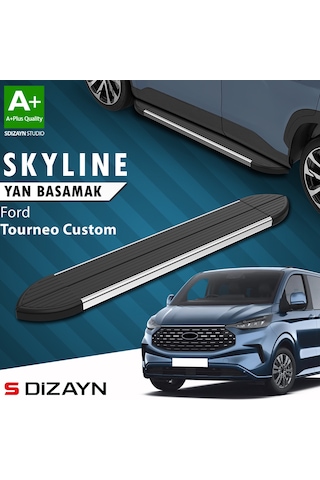 S-dizayn Ford Tourneo Custom 2 Skyline Krom Yan Basamak 223 Cm 2023 Üzeri A+ Kalite