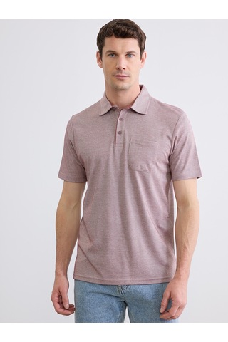 Lcwaıkıkı Classic Bordo Polo Yaka Kısa Kollu Cepli Erkek Tişört
