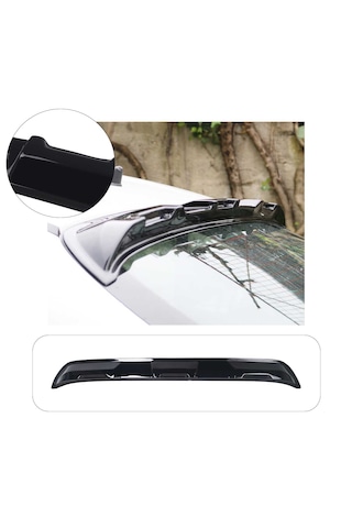Fiat Egea Sedan Uyumlu 2015 Ve Üzeri Piano Black Arka Cam Üstü Spoiler Abs Plastik