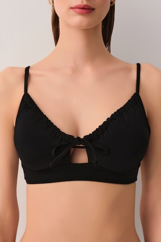Suwen Toparlayıcı Balenli Bralet Bikini Üst Sbn26635012 Siyah