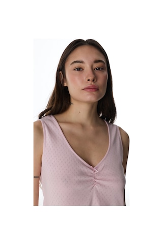 Penti Pembe Blossom Pamuklu Pointel Atlet Pijama Üstü