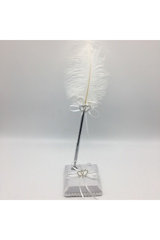 Xiyyadms Düğün Misafir Defteri İmza Seti - Kalem + Kalem Tutucu, Nikah Ve Özel Günler İçin Aksesuar