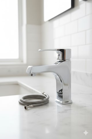 590-1 Lavabo Bataryası Lüks Ağır Tip Sabit Banyo Lavabo Musluğu Siyah Beyaz Gold Krom Krom
