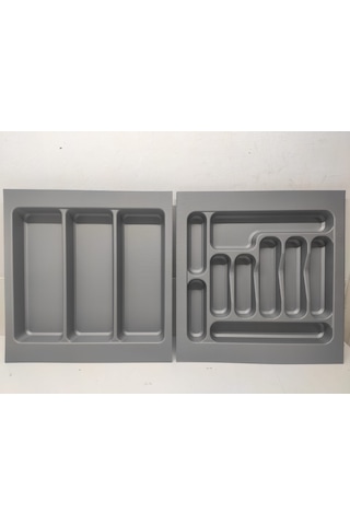 47/49 Cm 2'li Takım Cekmece Içi Kasıklık Ve Kepçelik Grı 43/40 Cm Kadar Kesılebılır 