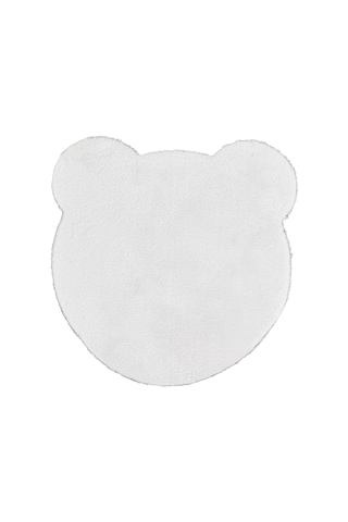 Post Peluş Panda Halı Yumuşak Modern Oturma Odası Yatak Odası Çocuk Odası Bebek Odası Kaymaz Halı Beyaz