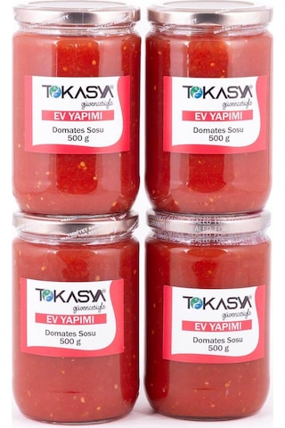 Tokasya Ev Yapımı Domates Sosu Kavanoz 4 x 500 G Tokasya Ev Yapımı Domates Sosu Kavanoz 4 x 500 G