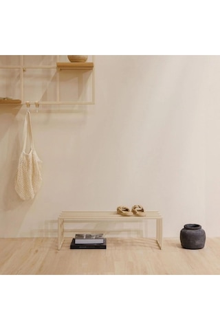 Bovi Metal Profil Ayakkabı Rafı Bej