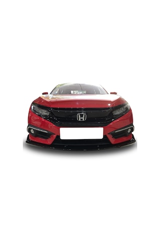 Honda Civic Fc5 Uyumlu Ön Tampon Altı Lip 3 Parça Kulaklı