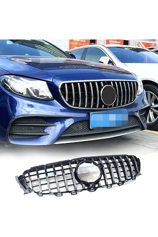 Mercedes W213 Gtr Ön Panjur Izgara Seti Krom-siyah 2016-2020 Aras
