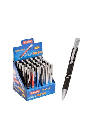 Tükenmez Kalem Metal 1001 B/p-30 1 Adet Karışık
