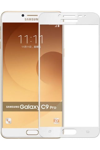 Samsung Galaxy Uyumlu C9 Pro Fiber Nano Kırılmaz Ekran Koruyucu