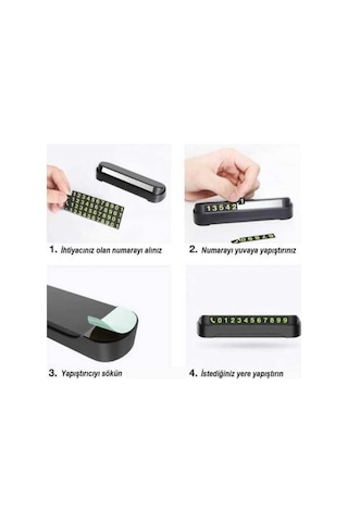 Araç Torpido Üstü Cep Telefon Numarası için Aç Kapa