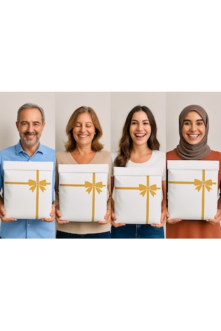 Yapışkanlı Hediye Ambalajı Hediye Paketi Hediye Çantası Nonwoven Bez Çanta Kargo Poşeti Şık Estetik Beyaz