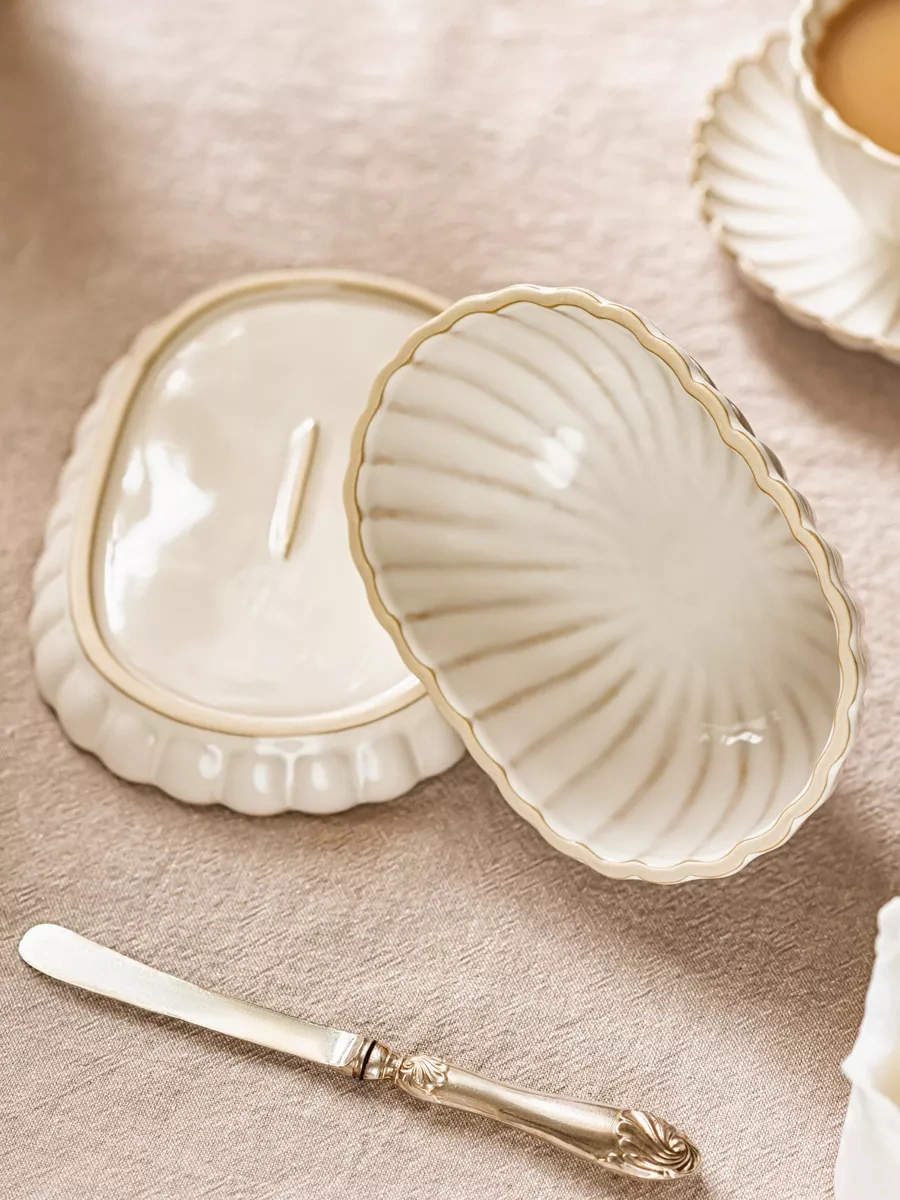 Roomi Kapaklı Seramik Tereyağı Kabı 182652722 Sütlü