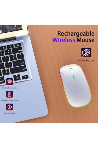 Maiyame Siyah/gümüş Renk Seçenekli 2.4g Kablosuz Abs M40 Fare, 10m Menzil, 800-1200-1600 Dpı, 500mah Şarj Edilebilir Pil M40