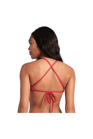 Arena Team Swim Top Tie Back Solid Kadın Kırmızı Yüzücü Bikini Üstü 004768450 Kırmızı