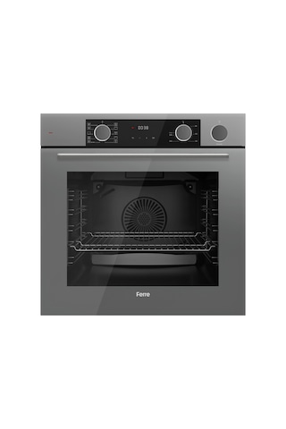 Ferre Fryart-Steamart SC Serisi Wok'lu Gri 3'lü XE64CPR-SC408-D082 Ankastre Set