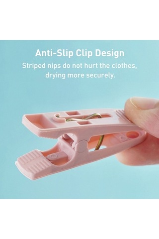 Tongxida Çok Fonksiyonlu Çamaşır Mandalı Ev Plastik Sepet Çorap Klipsi 30/kutu Rastgele Renk Diğer