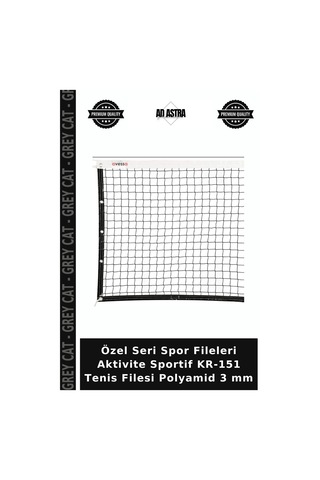 Özel Seri Spor Fileleri Aktivite Sportif Kr-151 Tenis Filesi Polyamid 3 Mm Çok Renkli