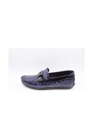 King Paolo King Shoes Yazlık Rugan Erkek Ayakkabı 4013 Lacivert