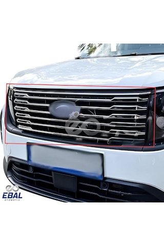 Ford Tourneo Courier Krom Ön Panjur 8 Parça 2024 Üzeri Paslanmaz Çelik