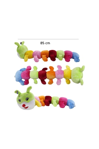 Torutoys Renkli Tırtıl Peluş Oyuncak 85 Cm