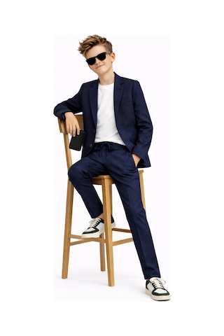Ahengim Erkek Çocuk Modern Casual Slim Fit Takım Elbise Ak2850 Lacivert