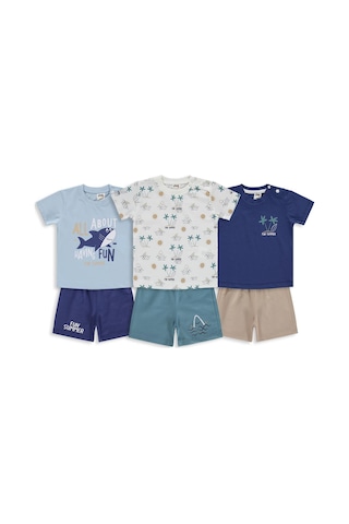 Civil Baby Köpek Balığı Baskılı 3'lü Set 6-18 Ay Takım - Standart